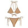 Matching couples swimwear Beige (Nude) Geometric Pattern