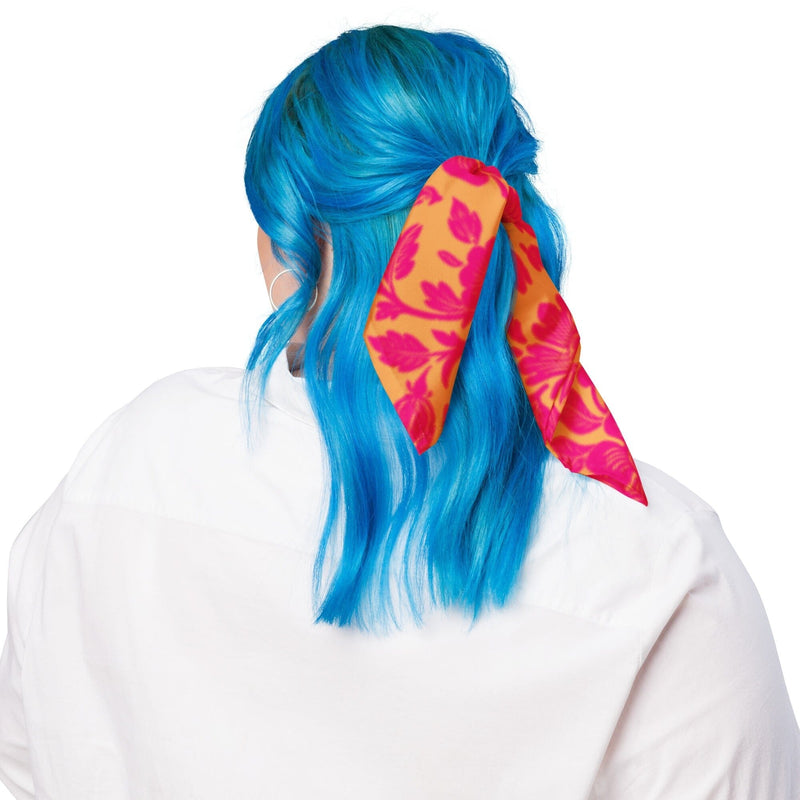 Bandana Orange and pink floral | peace-lover