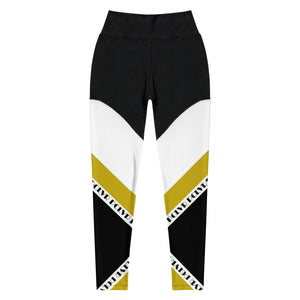Compression_Leggings_High_Waisted_Black_and_Gold-2