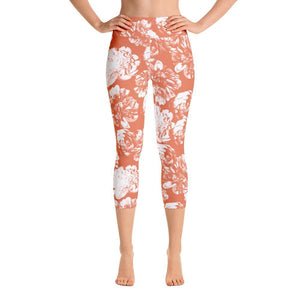 Floral capri yoga pants - 4