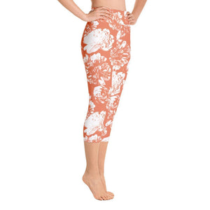 Floral capri yoga pants - 5