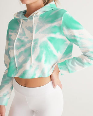 Cropped Hoodie Tie Dye - in Lilac, Mint and Orange | peace-lover