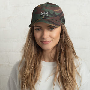 womens dad cap green camouflage - 2