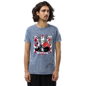 Denim T-Shirt Motorcycle graphic | peace-lover