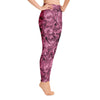 Floral Yoga Leggings - Grape