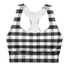Gingham sports bra - available in Pink, Blue and Black