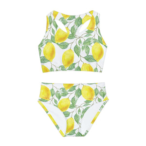 Girls Two Piece Swimsuit Lemons | peace-lover