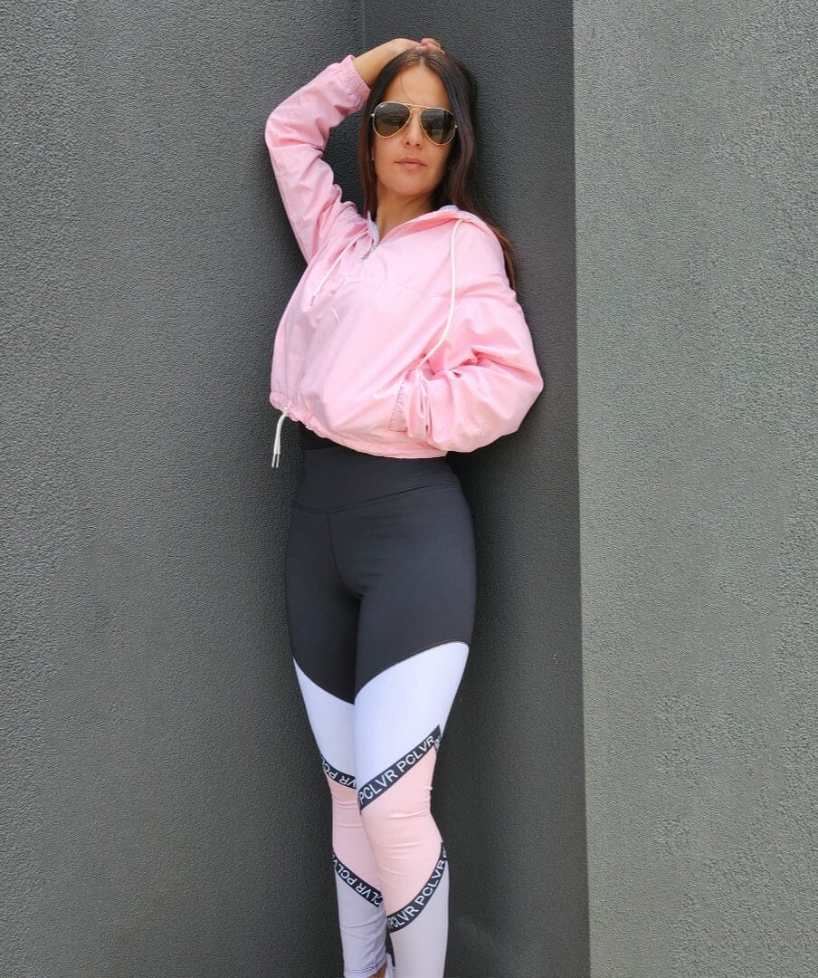 Gym Leggings Color Block in Candy Pink and Purple | peace-lover