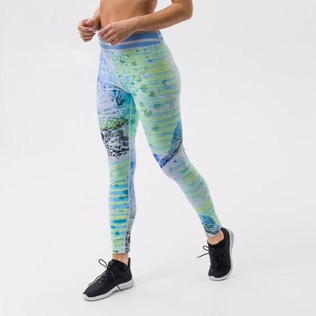 Green Yoga Pants - patterned leggings graphic thights 4