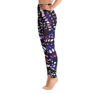 Butterfly leggings printed yoga pants black and white - 4