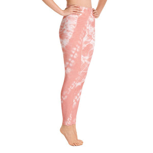 Salmon leggings high waist tie dye - 1
