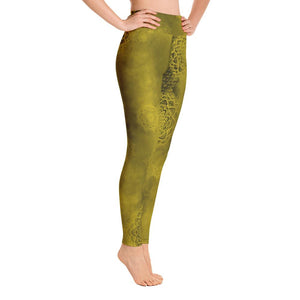 golden leggings mandala high waist - 2