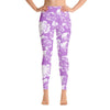 High waist leggings - Lilac Floral