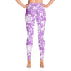 High waist leggings - Lilac Floral