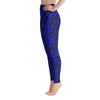 Blue Leopard Leggings Neon Yoga Pants - 5