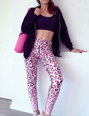 Pink Leopard leggings - 1
