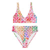 High-waisted bikini Watercolor | peace-lover