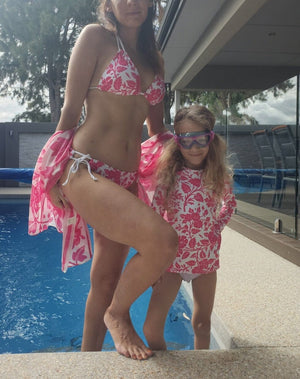 Mommy and me swimwear - bikini set and rash guard | peace-lover