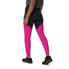 neon pink gym leggings - 3