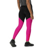 neon pink gym leggings - 4