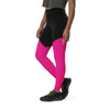 neon pink gym leggings - 2