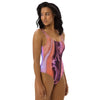 One-Piece Swimsuit Marble Purple and Brown | peace-lover