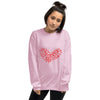 Heart sweatshirt pink