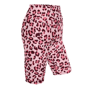 Pink Leopard Biker Shorts - 4