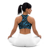 Printed Sports Bra Electric Blue | peace-lover