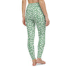 mint leggings floral printed yoga pants - 2
