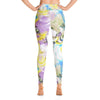 Printed Yoga Leggings - Watercolor - Printed Leggings for Women