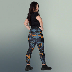 SIDE POCKET leggings with crossover or straight waist - selection of patterned designs | peace-lover
