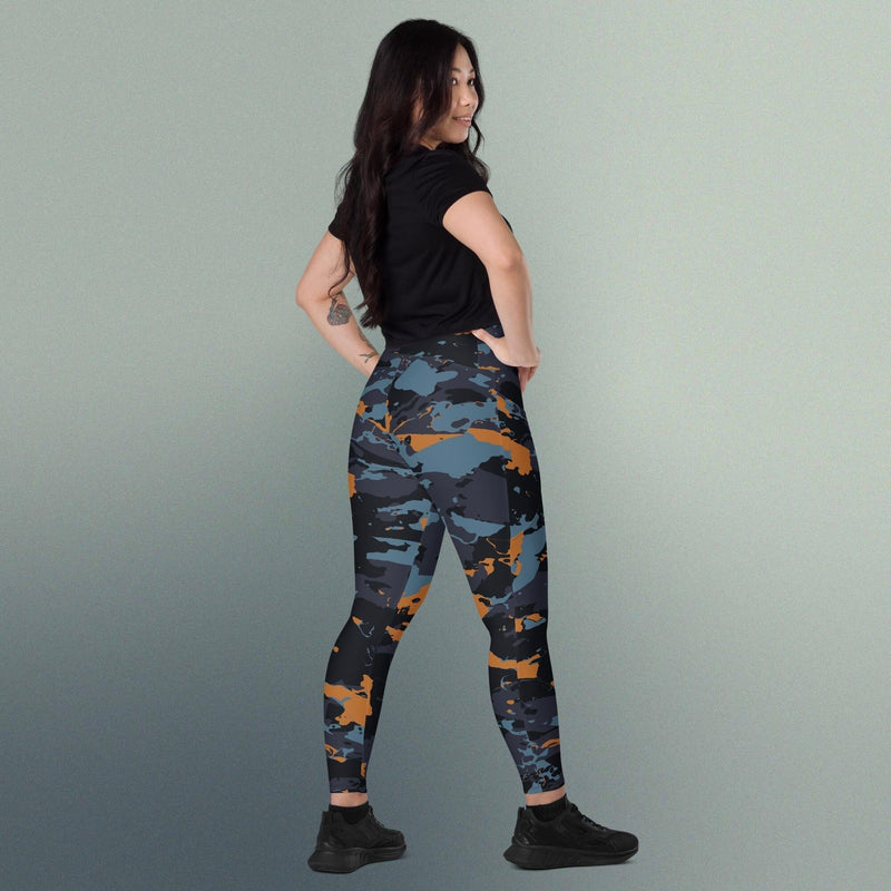 Crossover leggings with side pockets - select from our most popular patterns | peace-lover