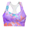 Watercolor sports bra Purple | peace-lover