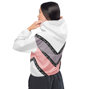 Color block windbreaker cropped women's jacket - 5