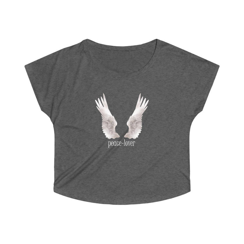 Womens black T-shirt Wings - 0