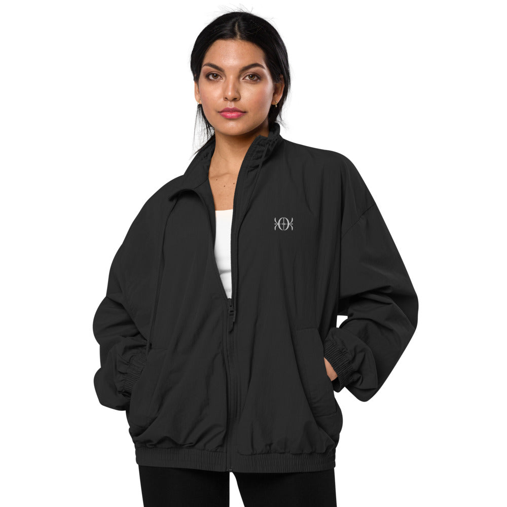 women's windbreaker jacket black - 2