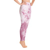Roses Leggings floral yoga pants pink mauve - 3