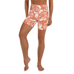 Yoga Shorts - Peach Blossom