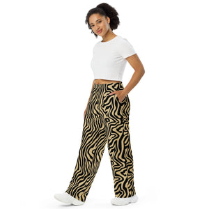 zebra wide leg pants tone - 2